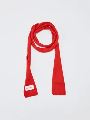 Узкий шарф-галстук SELA с содержанием шерсти, арт. 34501