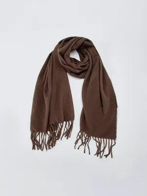 Тонкий шарф Sela с бахромой, арт. 34528