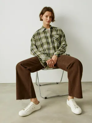 Рубашка оверсайз в клетку SELA, арт. 34531