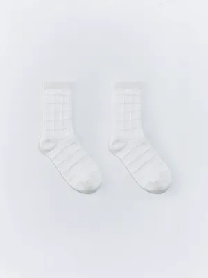 Носки Sela с рельефным узором в клетку, арт. 34553