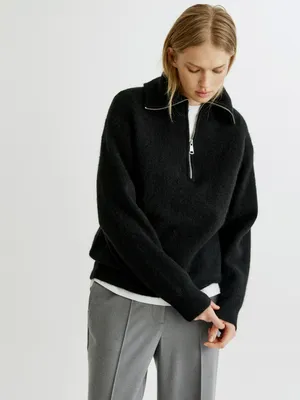 Вязаный джемпер SELA из смесовой шерсти и мохера, арт. 34669