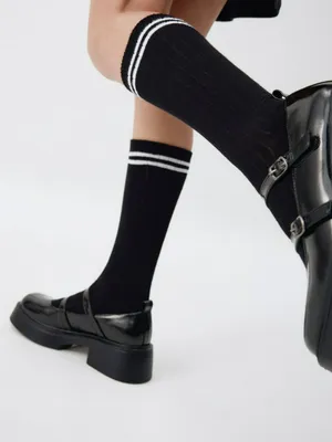 Набор из 2 пар гольфов для девочек, черный, арт. 3470