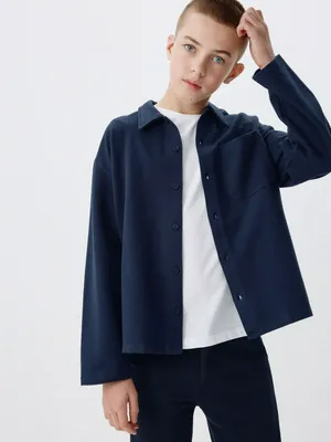 Трикотажная рубашка оверсайз для мальчиков, арт. 3475