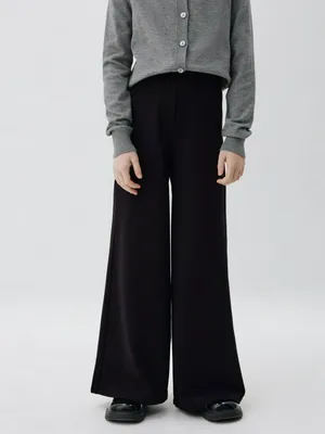 Широкие школьные брюки для девочек, арт. 3476