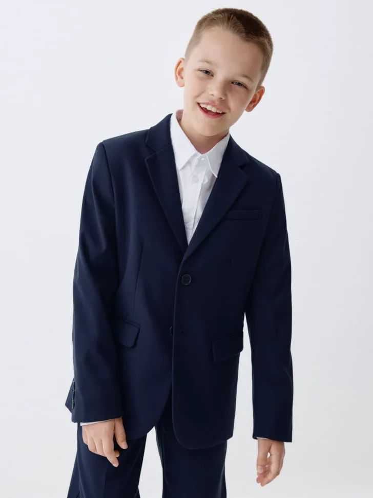 Школьный пиджак Regular fit для мальчиков, синий, арт. 3477