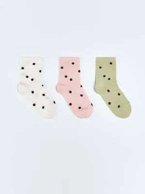 Набор носков Sela для девочек, 3 пары, арт. 34828