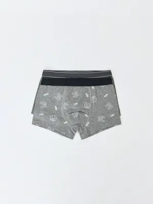 Набор из 2 трусов-боксеров SELA для мальчиков, серый, арт. 34831