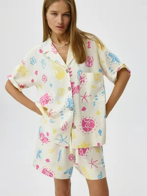 Оверсайз рубашка из коллекции ART PEOPLE, арт. 3492