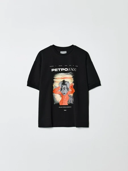 Футболка SELA x Союзмультфильм, черный, арт. 35056