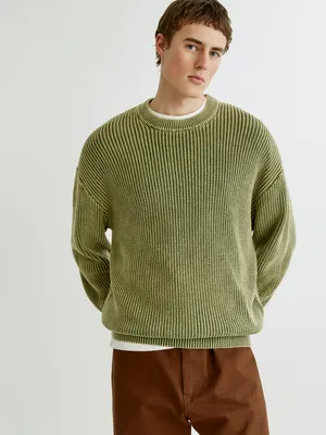 Вязаный джемпер SELA с эффектом стирки, арт. 35086