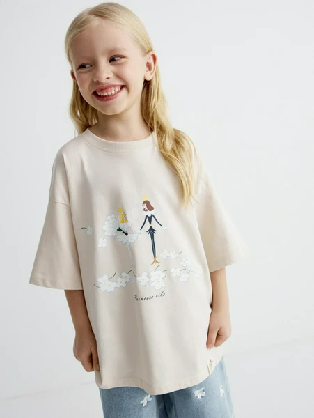 Футболка SELA X Союзмультфильм, бежевый, арт. 35094