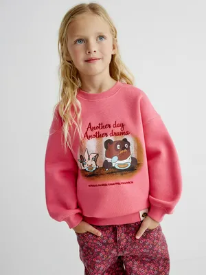 Свитшот Sela x Союзмультфильм для девочек, арт. 35097