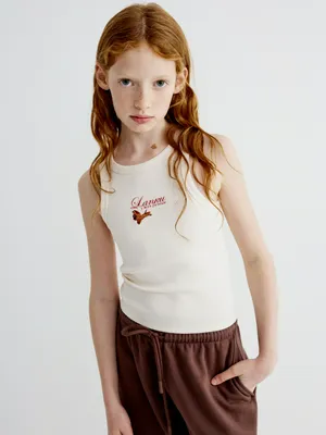 Топ SELA для девочек с вышивкой, арт. 35110