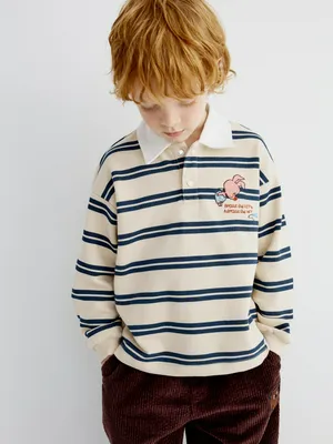 Детское трикотажное поло SELA x Союзмультфильм, арт. 35121