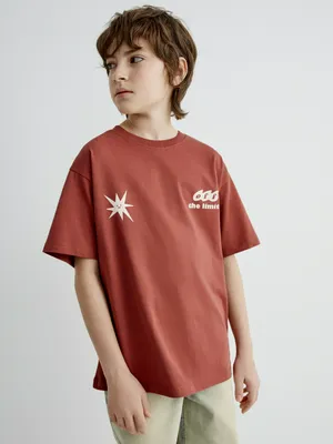 Футболка оверсайз Sela с принтом для мальчиков, арт. 35123