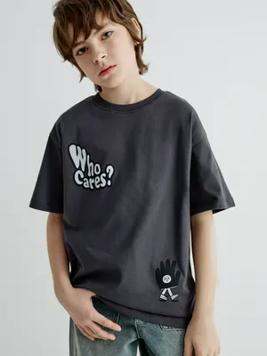 Футболка оверсайз SELA с принтом, арт. 35124