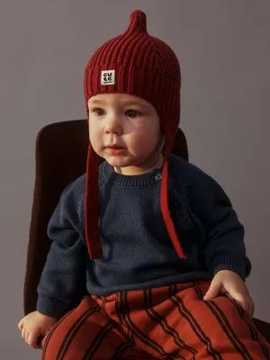 Шапка SELA для малышей на завязках, арт. 35147