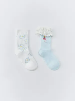 Набор из 2 пар носков Sela x Союзмультфильм для девочек, арт. 35148