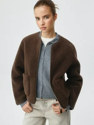 Короткая куртка из искусственного меха, арт. 3520