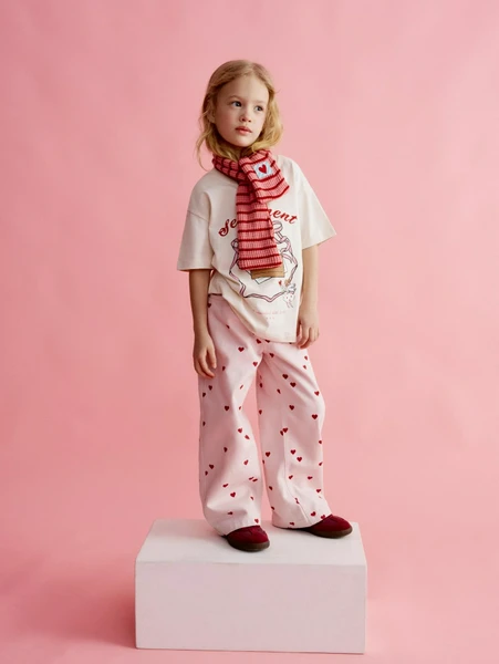 Джинсы SELA Wide leg с принтом, розовый, арт. 35222