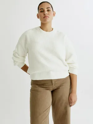 SELA Базовый вязаный джемпер оверсайз, арт. 35226