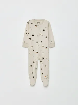 Трикотажный комбинезон-слип Sela с принтом, арт. 35241