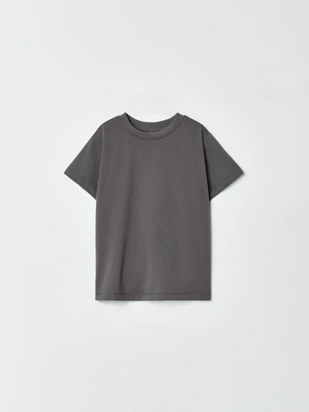 Футболка SELA базовая для девочек, серый, арт. 35259