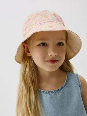 Панама Sela хлопковая с принтом для девочек, арт. 35261