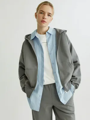 Зип-худи SELA из футера, арт. 35407