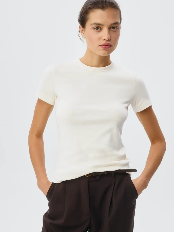 Футболка KIRA SLIM FIT, белый, арт. 3549