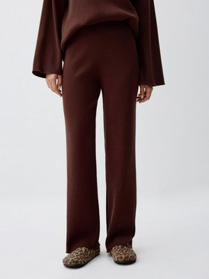 Вязаные брюки в рубчик, арт. 3557