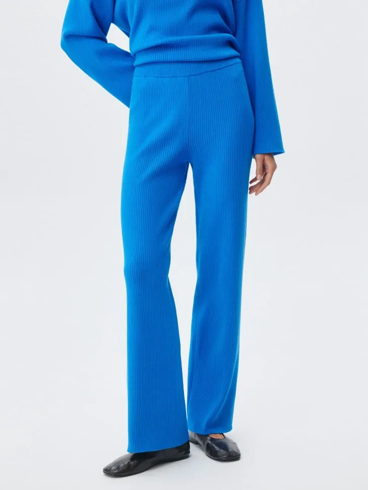 Вязаные брюки в рубчик, арт. 3559