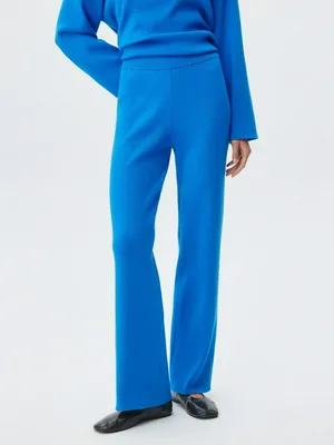 Вязаные брюки в рубчик, арт. 3559