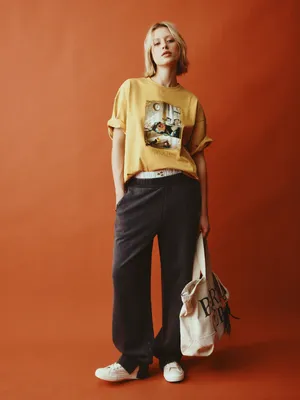 Брюки SELA с патчем Союзмультфильм, арт. 35624