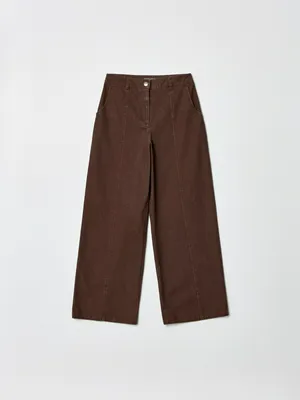 Брюки Sela широкие прямые из хлопка, арт. 35748