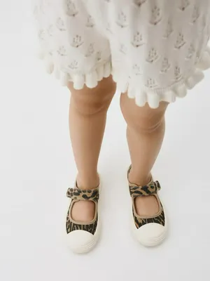 Детские балетки SELA леопардовые, разноцветный, арт. 35756