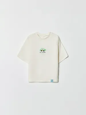 Футболка Sela оверсайз с принтом для мальчиков, арт. 35802