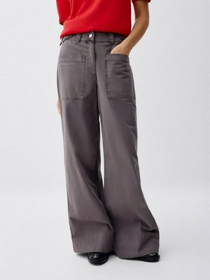 Широкие брюки с накладными карманами, арт. 3598