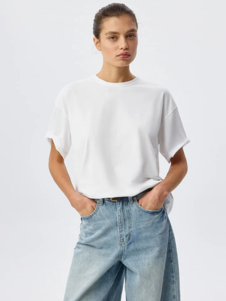 Футболка MIRA OVERSIZE FIT, белый, арт. 3599