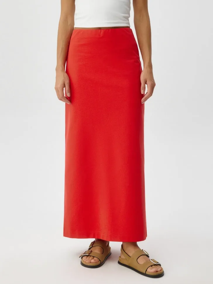 Трикотажная юбка миди, арт. 3606