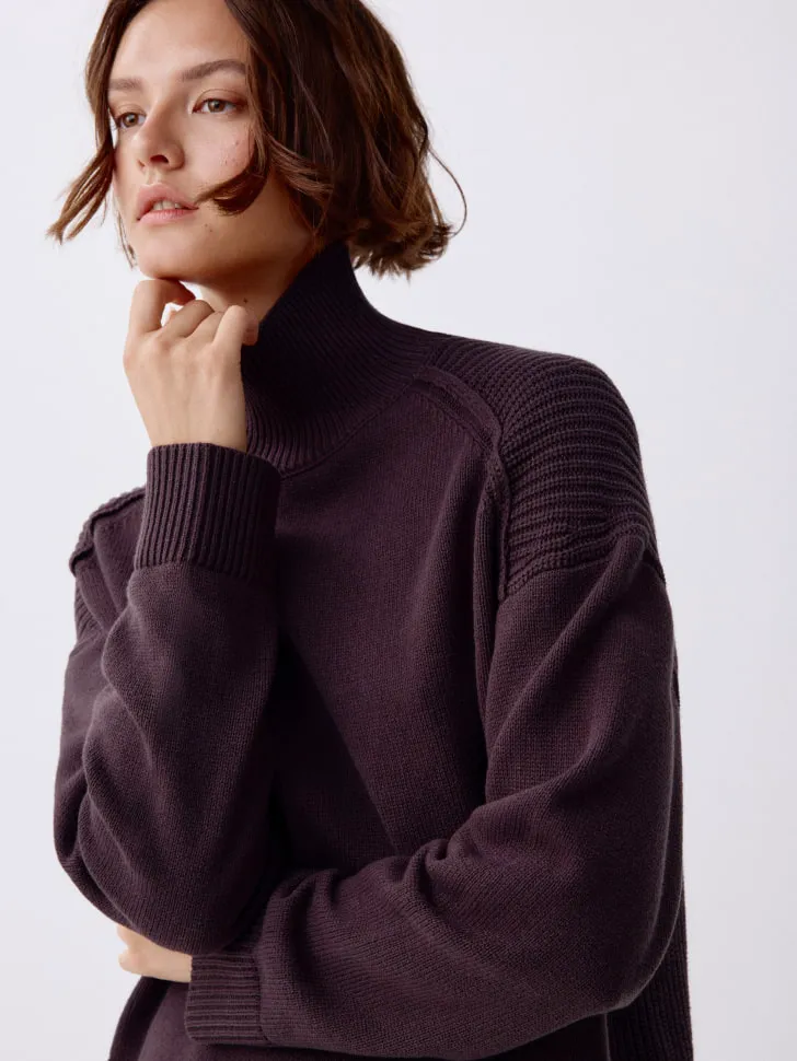 Вязаный джемпер оверсайз, серый, арт. 3609