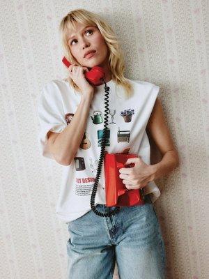 Футболка оверсайз с принтом, арт. 3611