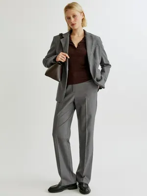 Классические прямые брюки Sela с содержанием шерсти, арт. 36278