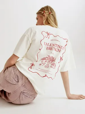 Футболка SELA оверсайз с принтом, арт. 36399