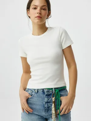 Базовая футболка прилегающего силуэта, арт. 3643