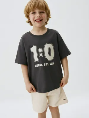 Футболка оверсайз с принтом для мальчиков, арт. 3646