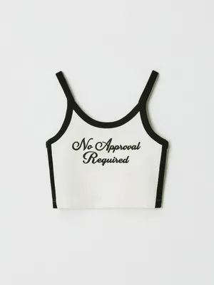 Укороченный топ с принтом для девочек, арт. 3648