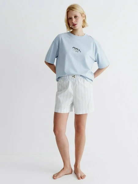 Домашние шорты SELA, белый, арт. 36492