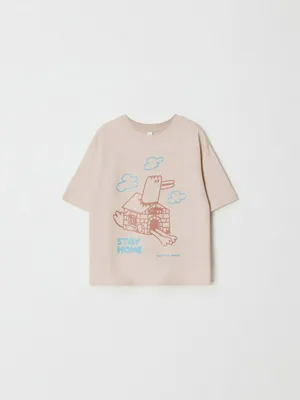 Футболка оверсайз с принтом для мальчиков, арт. 3660