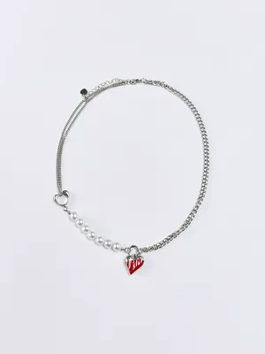 Колье SELA с подвеской-сердцем, арт. 36622